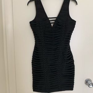 Black bandage dress